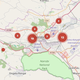 A map showing crowdsourced reports of potholes across Nairobi.